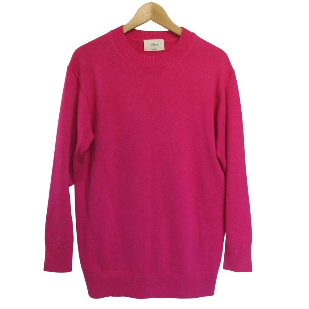 Aritzia Wilfred Women's Merino Wool Cotton Long‎ Sleeve Crewneck Sweater size XS